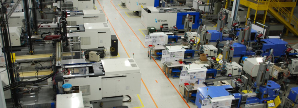 Shop floor of the Midwest molding facility